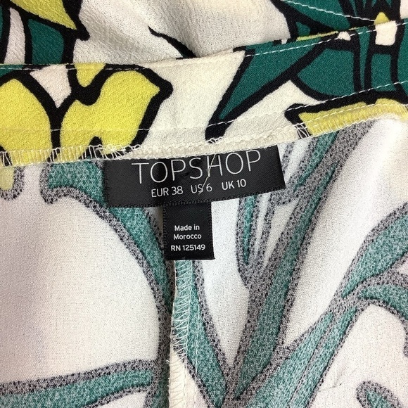 TOPSHOP RETRO 60s VIBE FLORAL SUMMER TOP - Picture 8 of 10